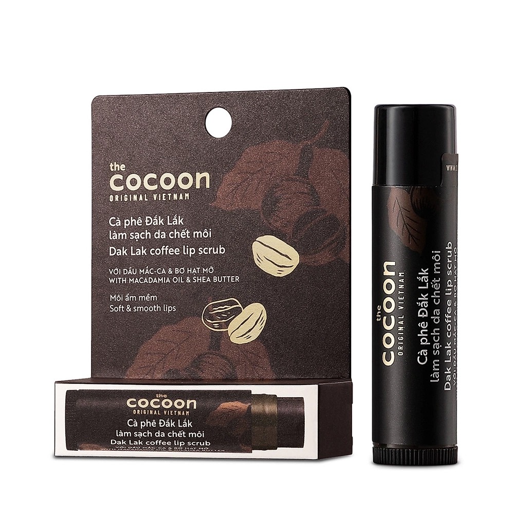 Dưỡng môi với The cocoon Dak-Lak Coffee Lip Scrub